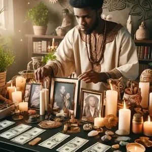 Setting up the Ancestors Altar